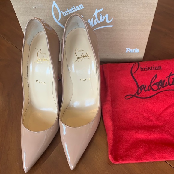 Christian Louboutin So Kate Nude Patent Pump 40.5 - Picture 4 of 9